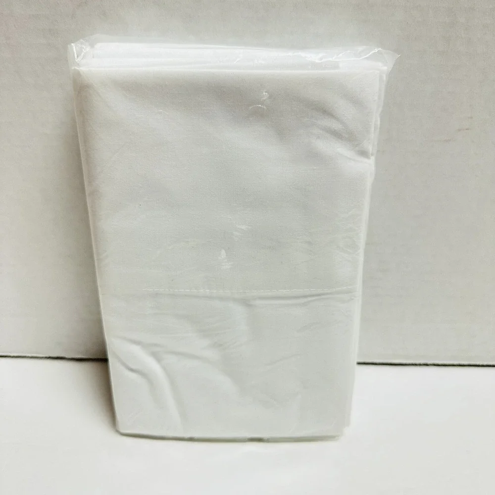 Vtg JC Penney Percale Permanent Press Full Flat Sheet King Pillowcases NEW NOS